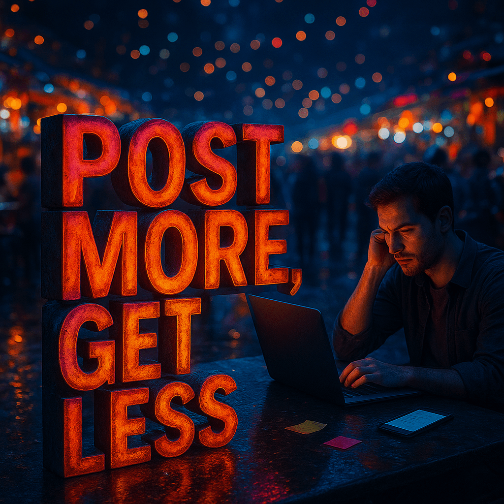 Image from Kyle Campbell's LinkedIn post: “I stopped trusting the advice that more posts would fix the pipeline when the leads I chas”