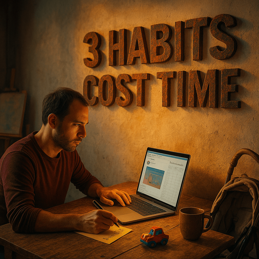 Image from Kyle Campbell's LinkedIn post: “3 habits are quietly eating 60% of your marketing time”