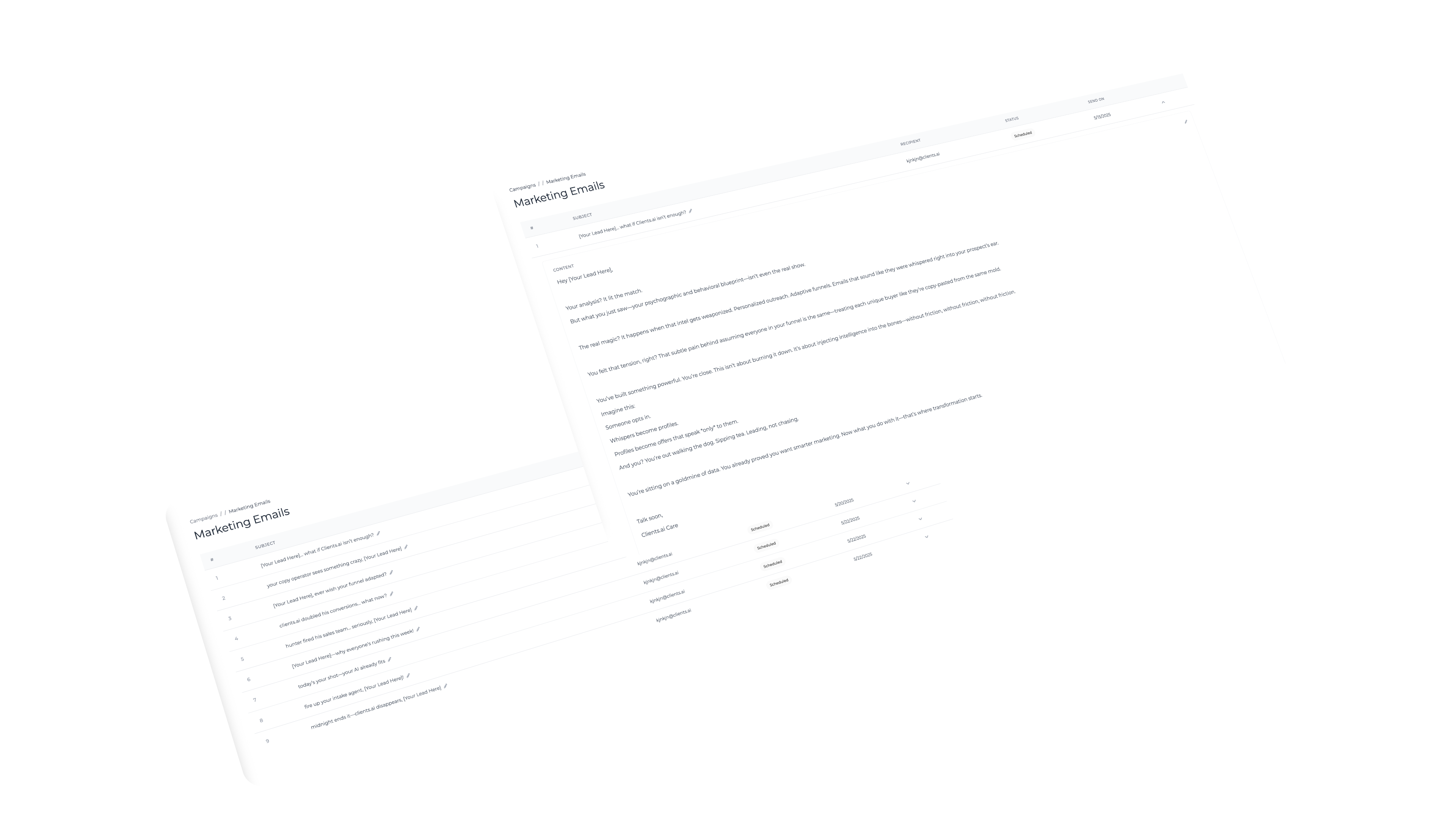 Personalized email preview